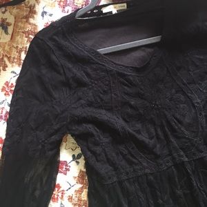 Black Lace Midi Dress